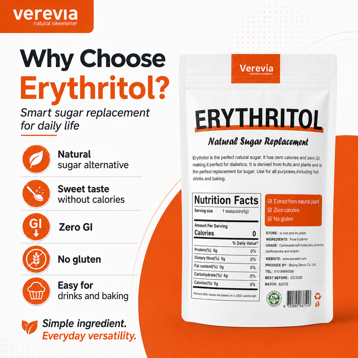 Verevia Sweetners